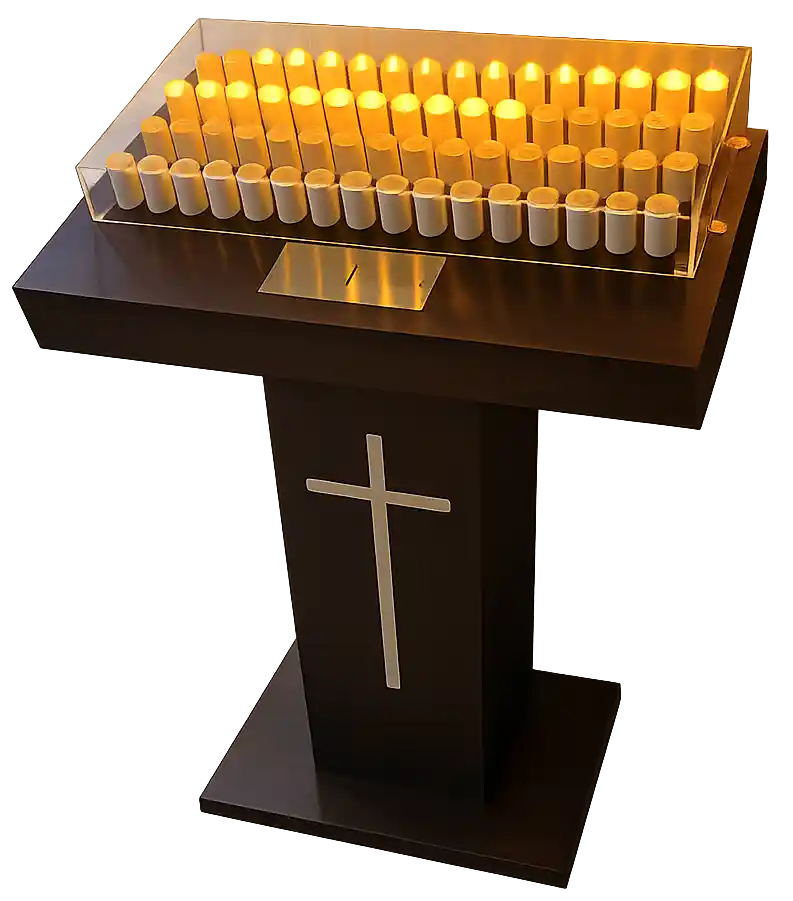 lampadario electronico iglesia